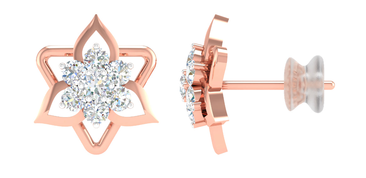 Bria Rose Gold Earring