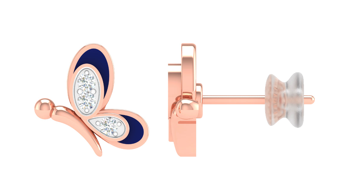 Cara Rose Gold Earring