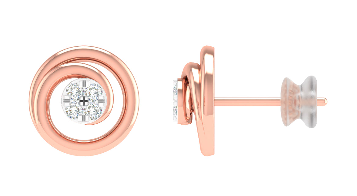 Jill Rose Gold Earring