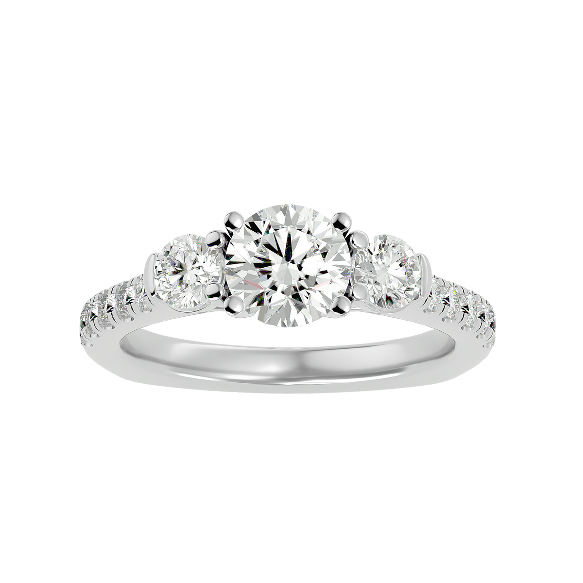 Angelica Three Stone Ring
