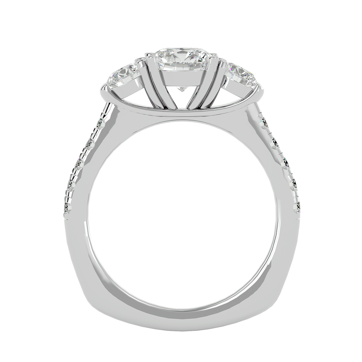 Angelica Three Stone Ring