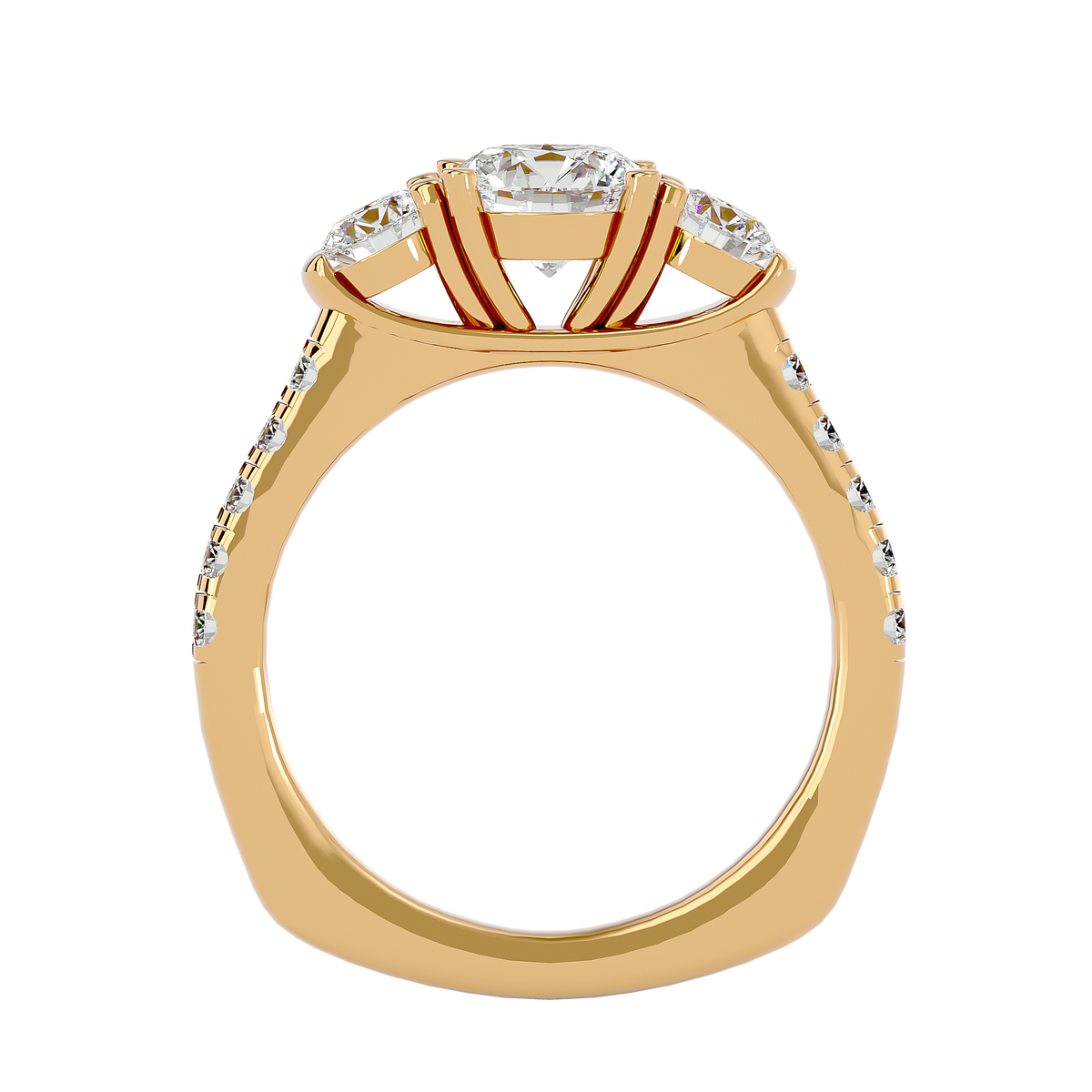 Angelica Three Stone Ring