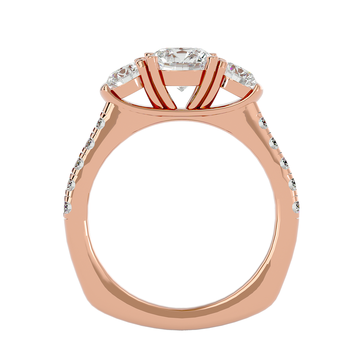 Angelica Three Stone Ring