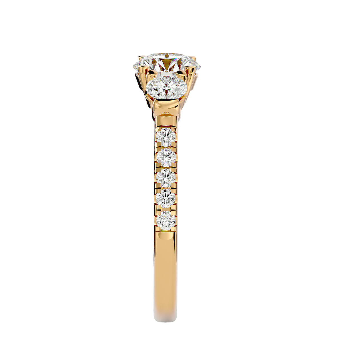 Angelica Three Stone Ring