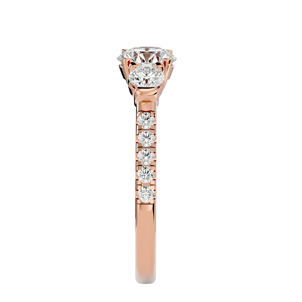 Angelica Three Stone Ring