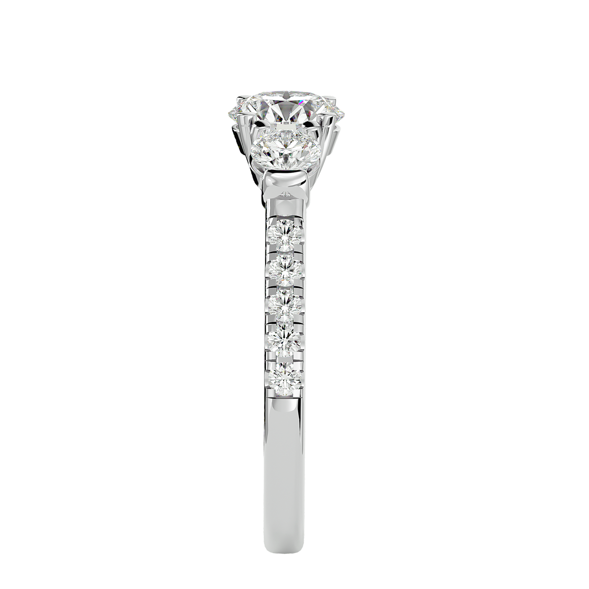 Angelica Three Stone Ring