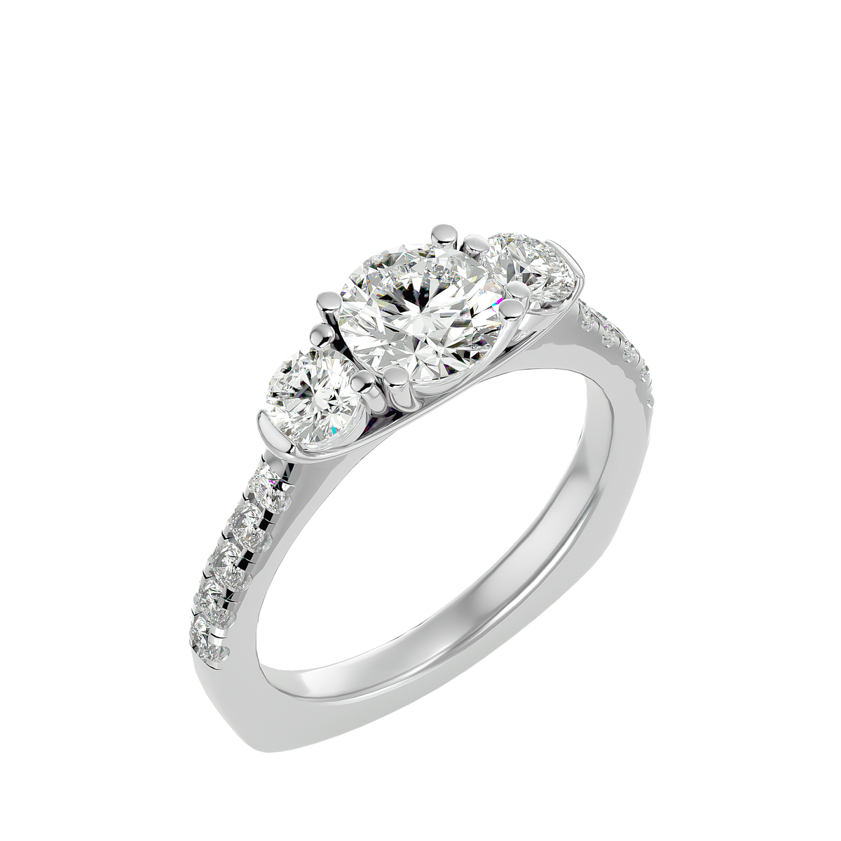 Angelica Three Stone Ring