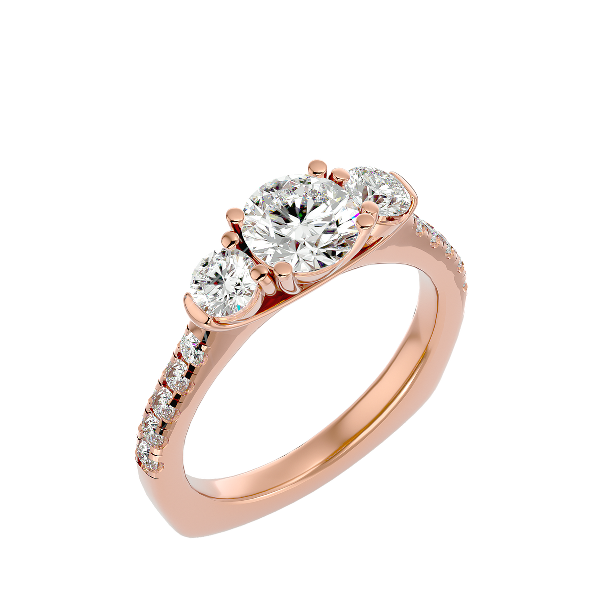 Angelica Three Stone Ring
