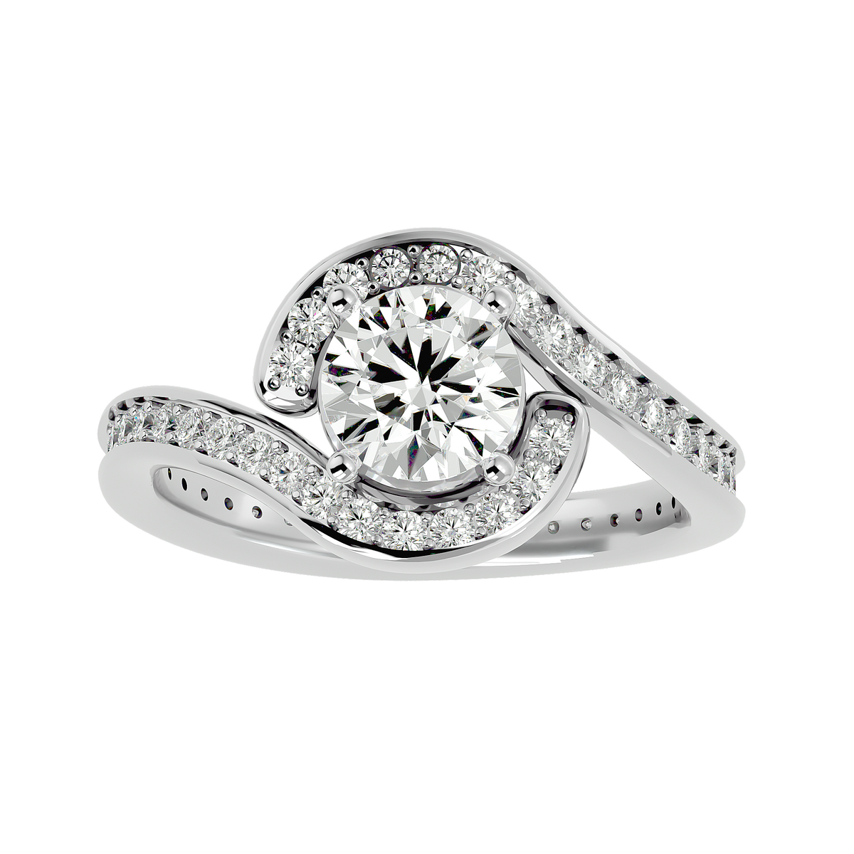Annabelle Solitaire Halo Ring