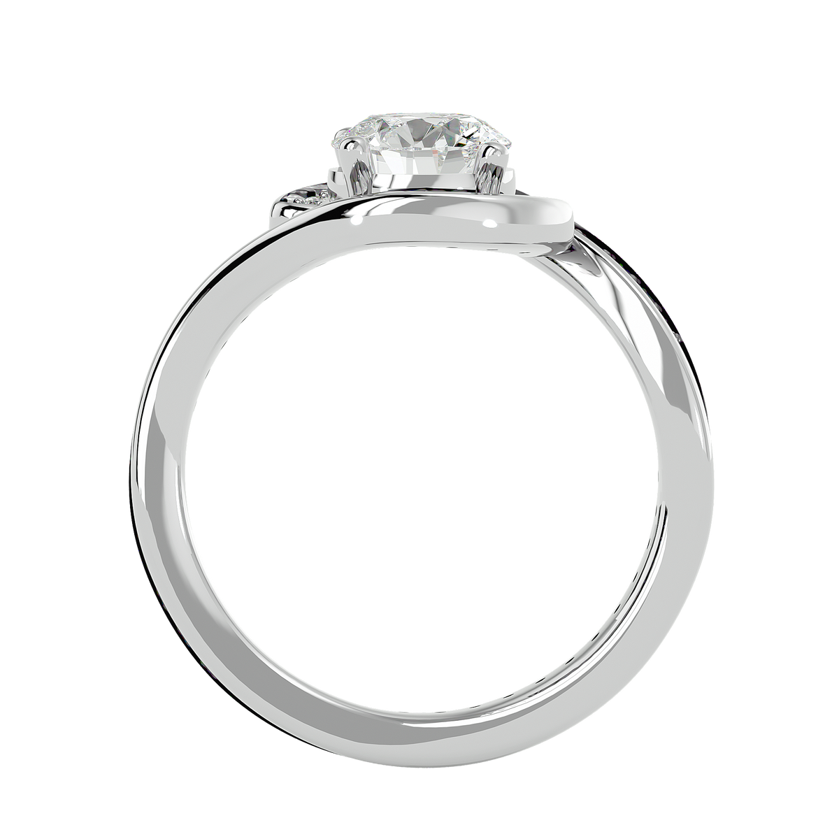 Annabelle Solitaire Halo Ring