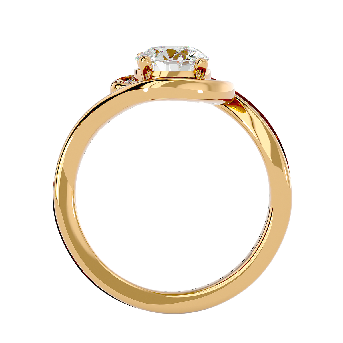 Annabelle Solitaire Halo Ring
