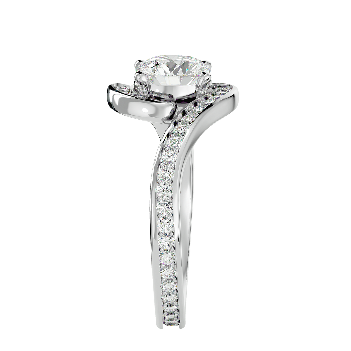 Annabelle Solitaire Halo Ring