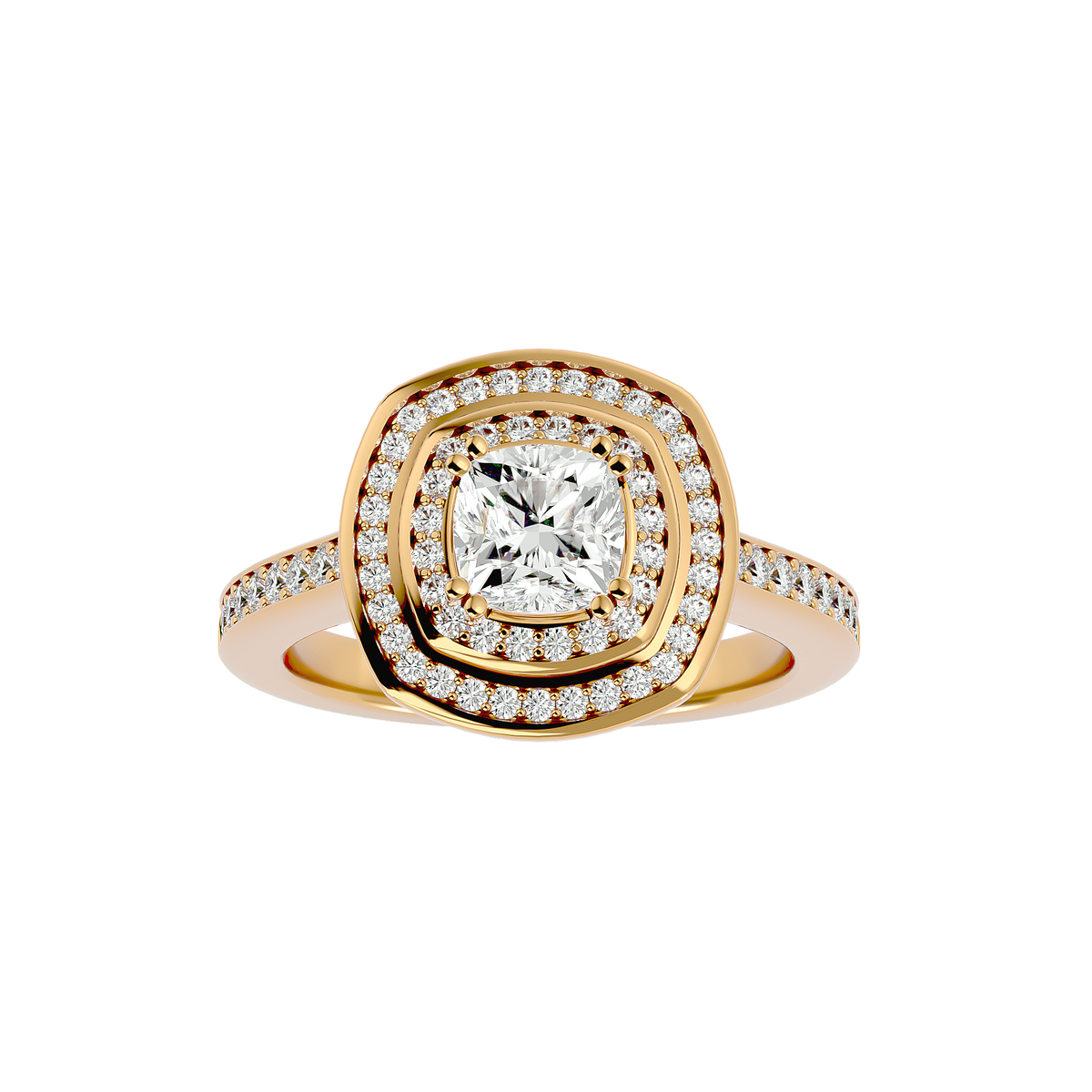 Henrietta Solitaire Halo Ring