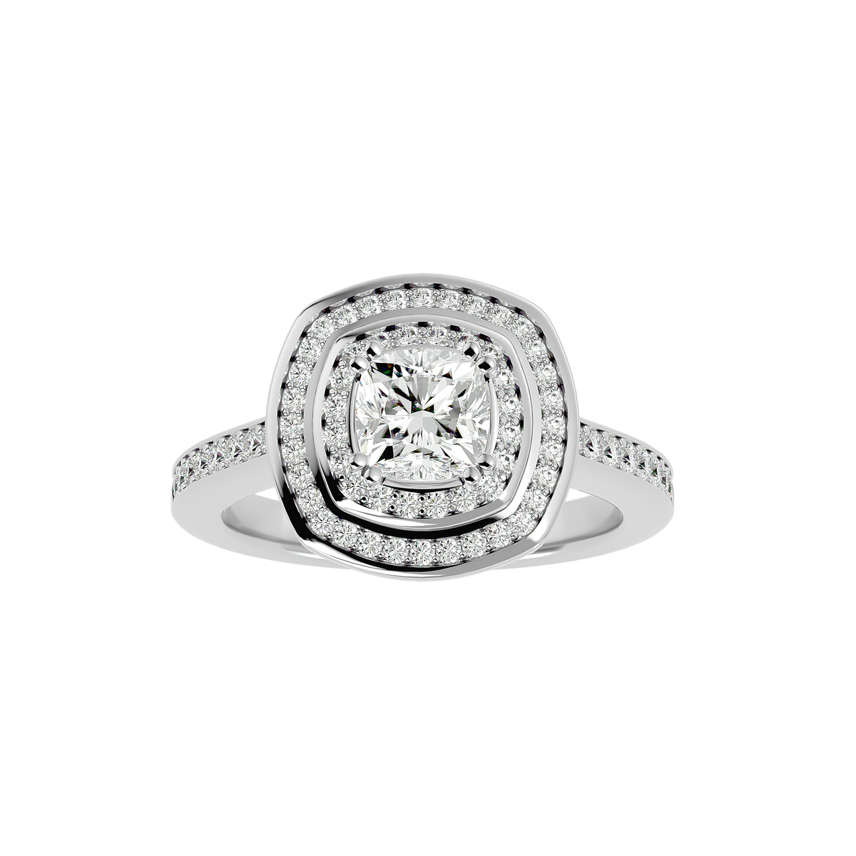 Henrietta Solitaire Halo Ring