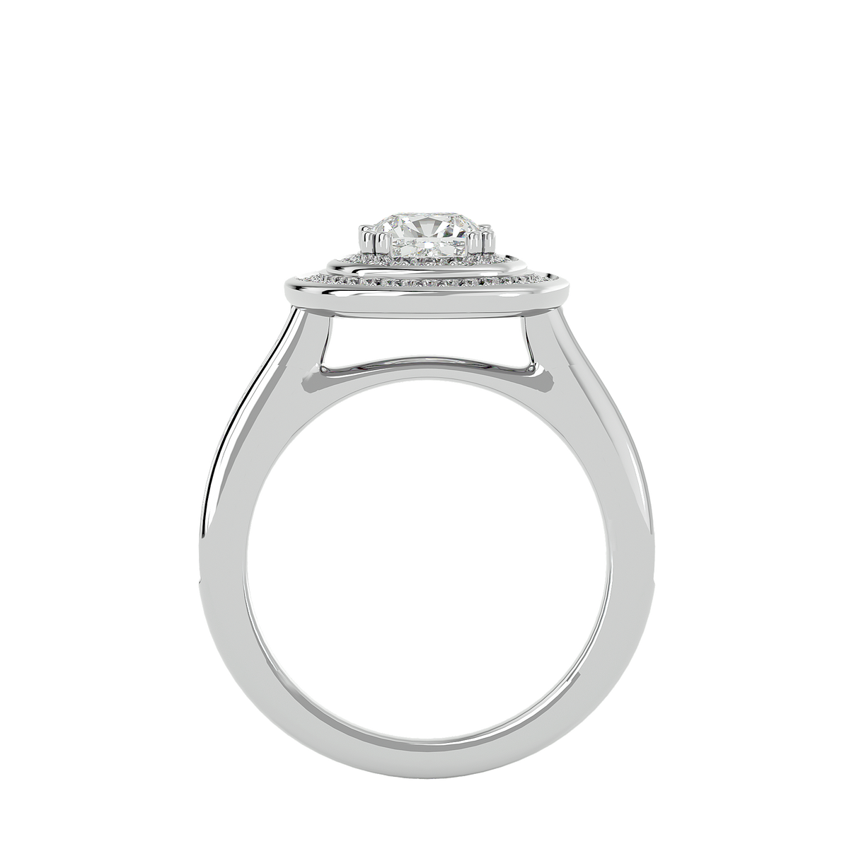 Henrietta Solitaire Halo Ring