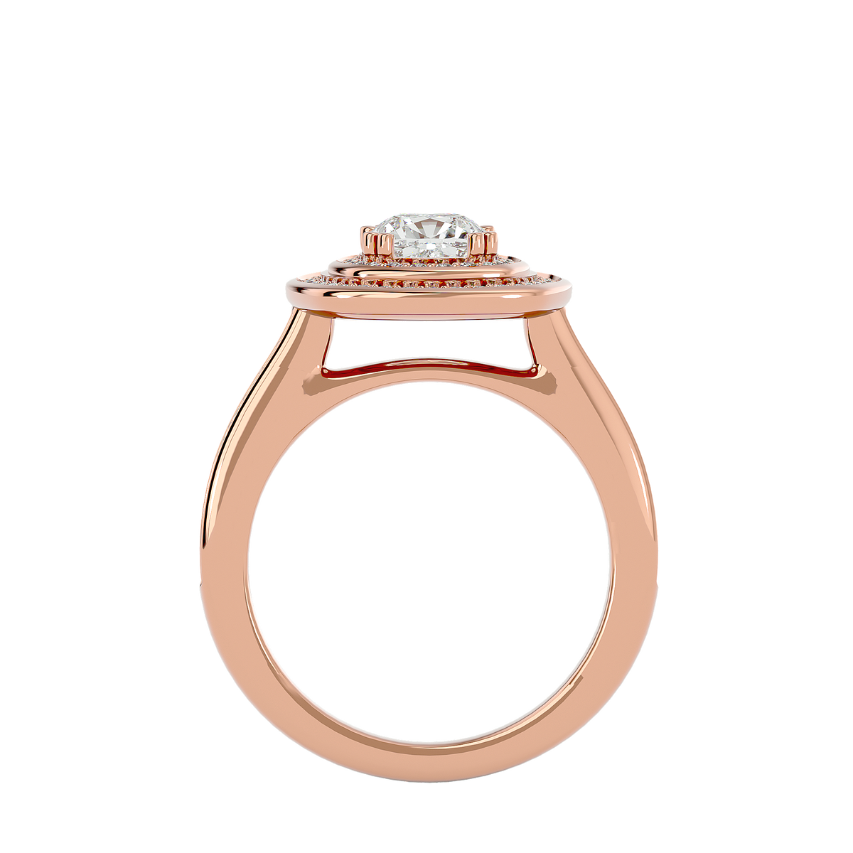 Henrietta Solitaire Halo Ring