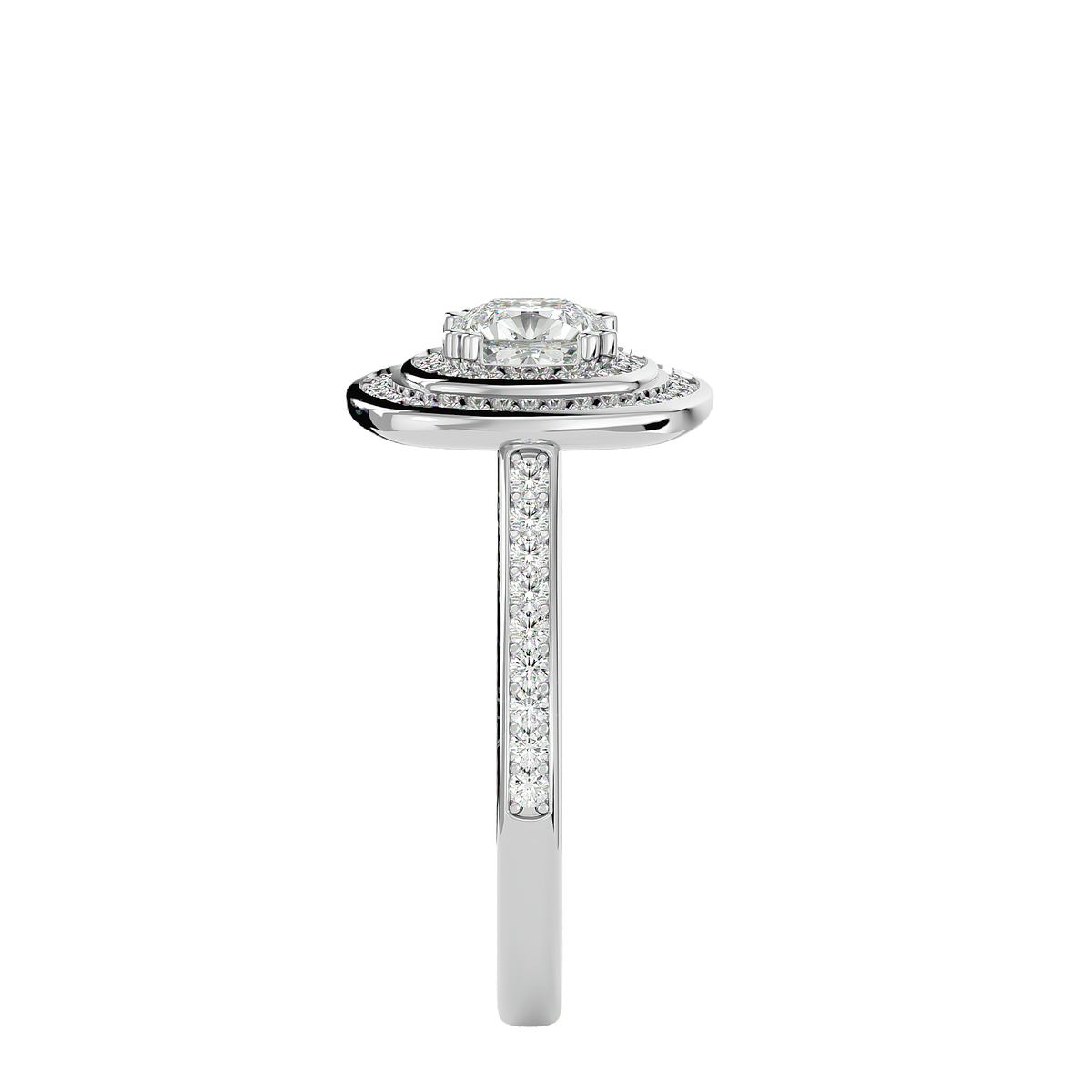 Henrietta Solitaire Halo Ring