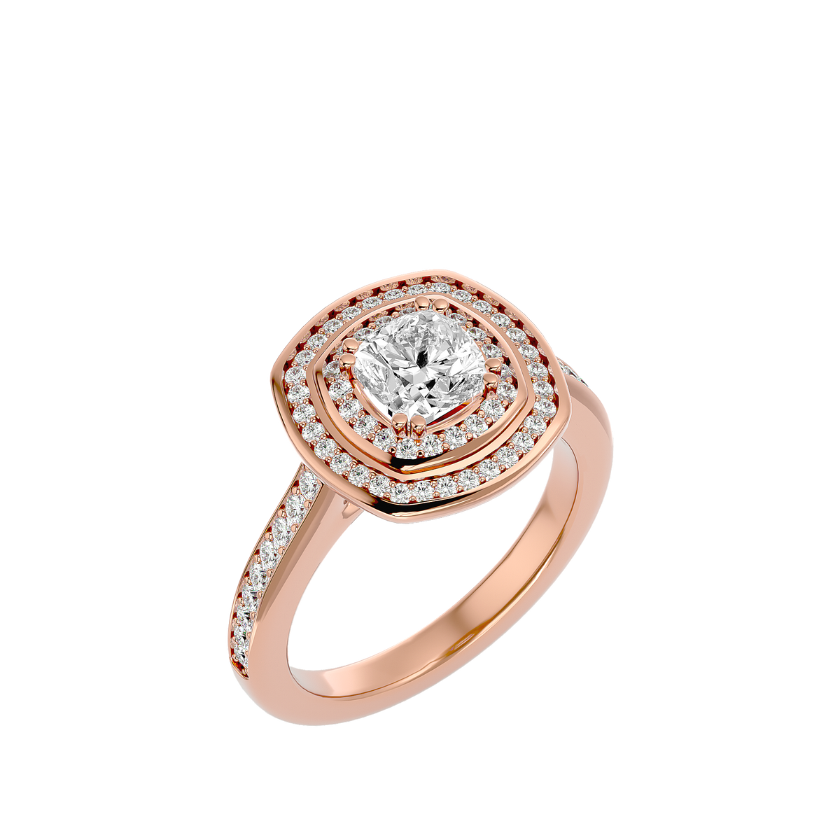 Henrietta Solitaire Halo Ring