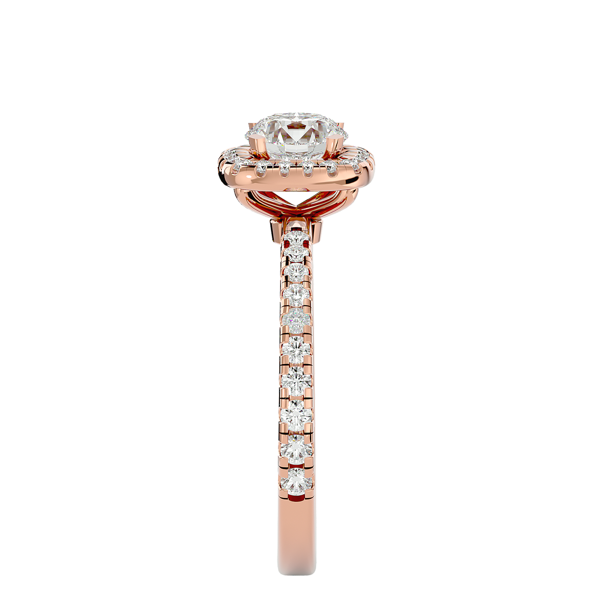 Artemis Solitaire Halo Ring