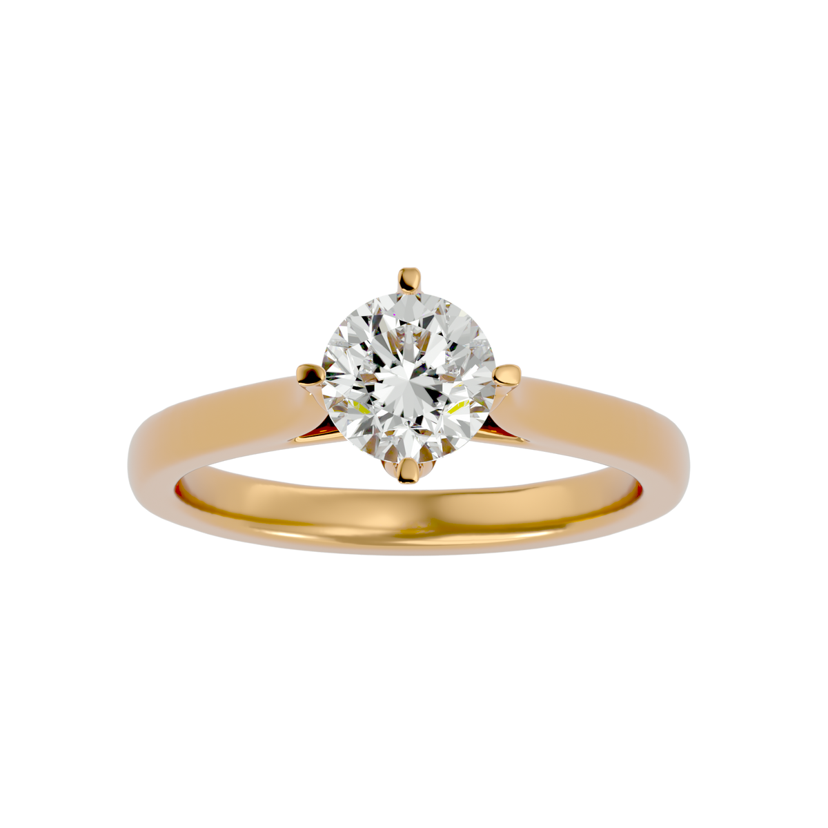 Aster Solitaire Ring