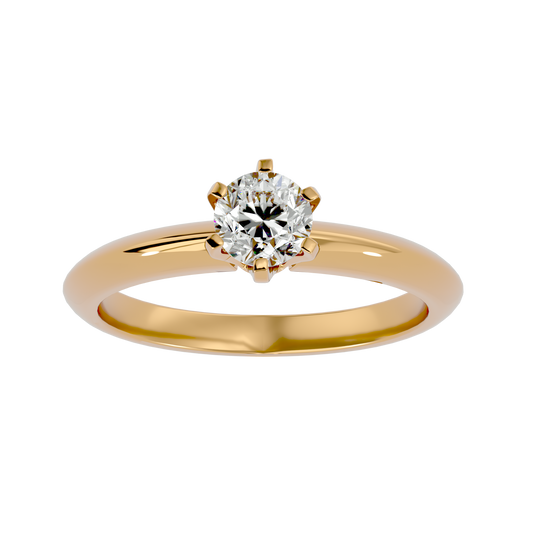 Poppy Solitaire Ring