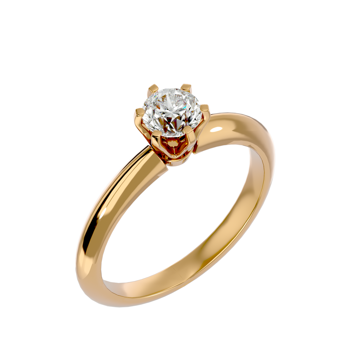 Poppy Solitaire Ring