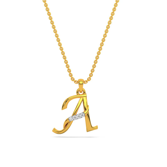 Alphabet A pendant