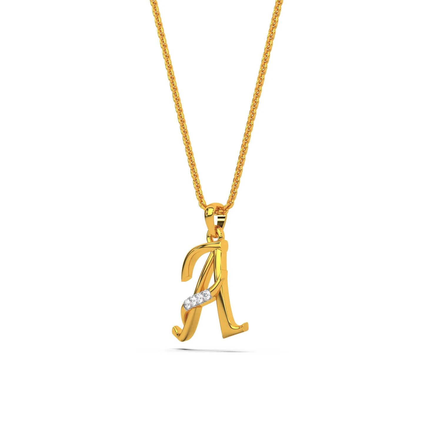 Alphabet A pendant