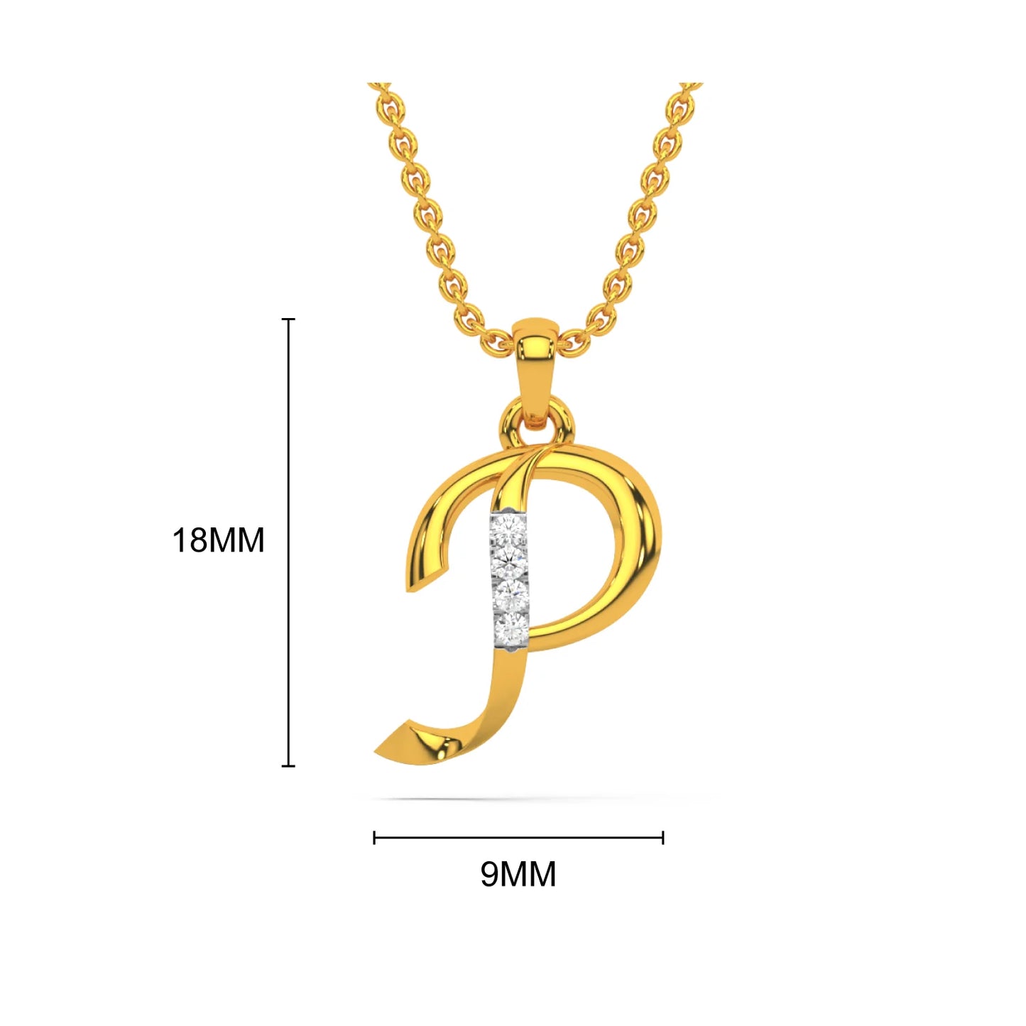 Alphabet P pendant