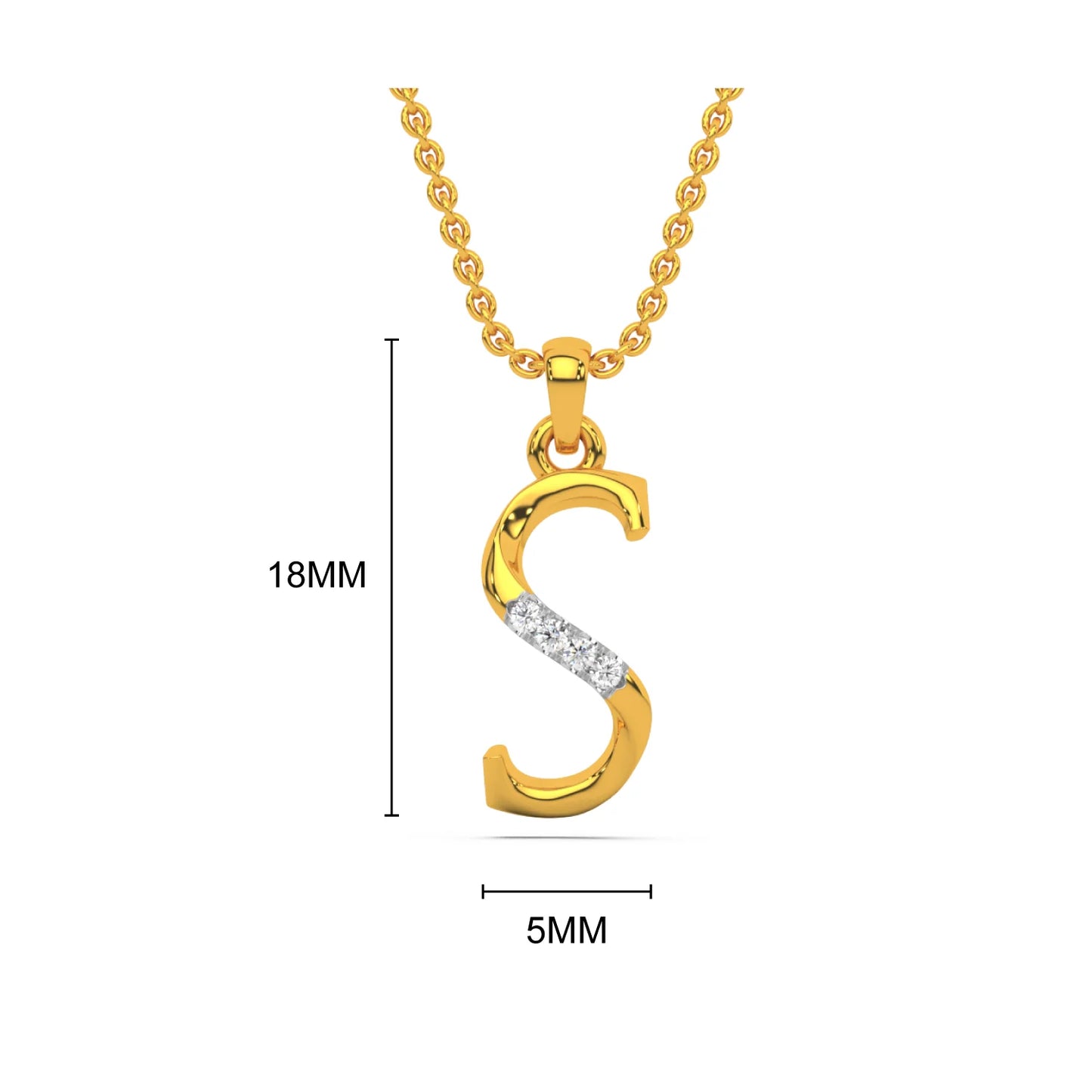 Alphabet S Pendant